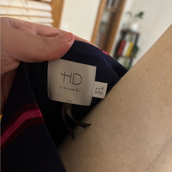 Anthropologie HD in Paris window pane handkerchief dress size 4 - Picture 5 of 6